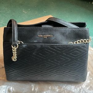 Karl Lagerfeld black Charlotte bag NWOT